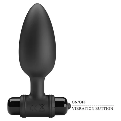 Debra Plug Anal Vibrant 10 Funcții, Flared — Negru