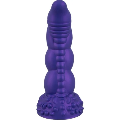 Demonul Dorinței — Dildou siliconic 22,5 cm cu Ventuză Mov