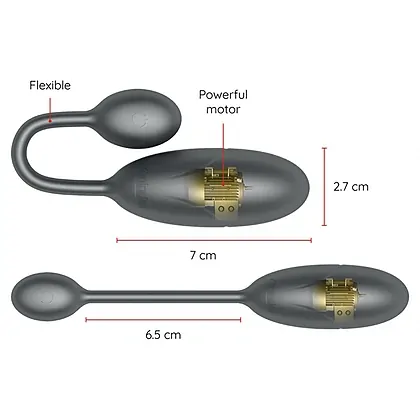 Denver Vibrating Egg + App Negru _