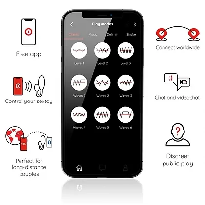 Denver Vibrating Egg + App Negru _
