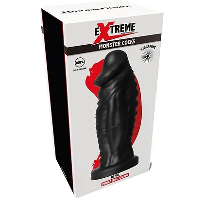 Devil Monster 22 cm — Jucărie Intimă Reîncărcabilă, Negru