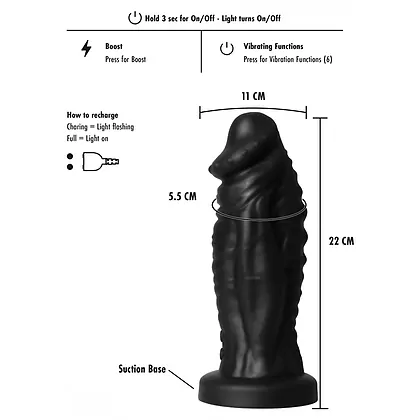Devil Monster Dildo Negru _