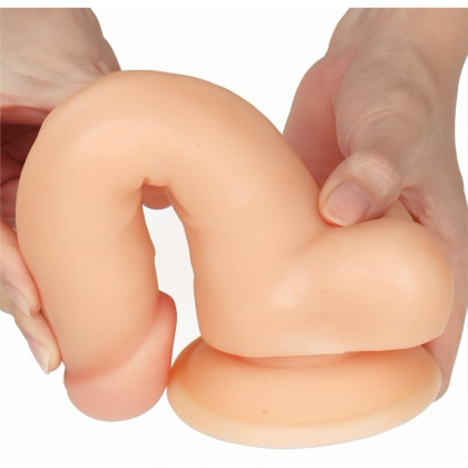 Dildo The Ultra Soft Dude cu Ventuză Flexibil