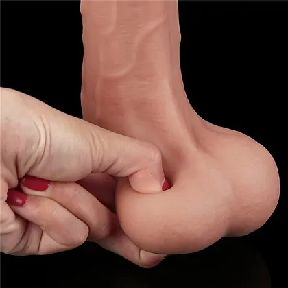 Dildo 22 cm Sliding Skin Dual-Layer – Textură Realistă