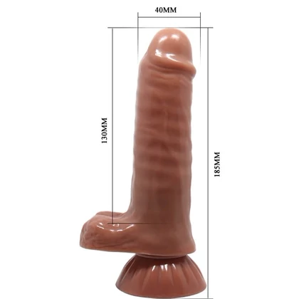 Dildo Baron Glide And Slide-Skin 18.5 cm Maro