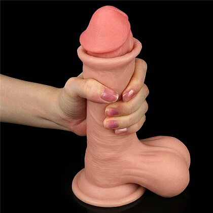 Dildo Cu Piele Glisantă Layer Dong