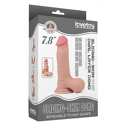 Dildo Cu Piele Glisantă Layer Dong