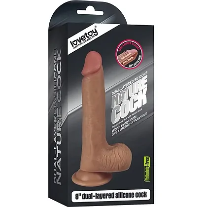 Dildo cu Ventuza Dual Layered