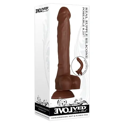 Dildo Evolved Real Supple Poseable 8.25 Maro
