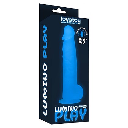 Dildo Fosforescent 8.5 Lumino Play Alb