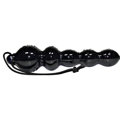 Dildo Globular Anal Negru