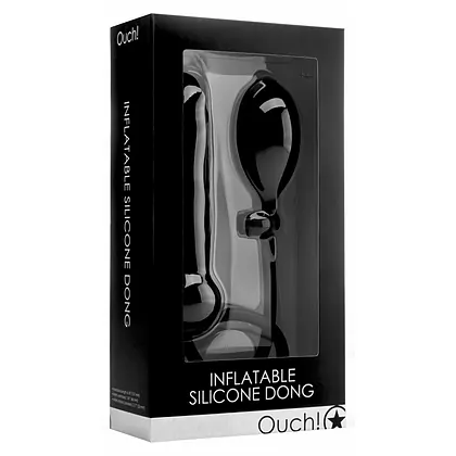 Dildo Inflatable Silicone Negru