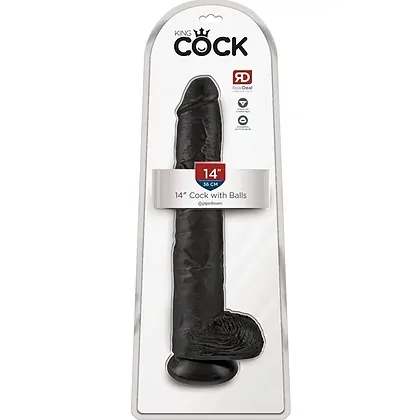 Dildo King Penis 35.6cm Negru