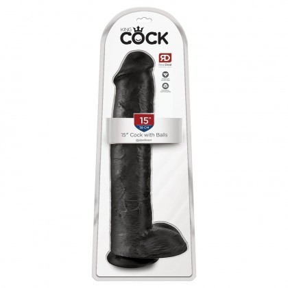 Dildo King Penis 38.1cm Negru