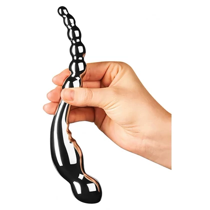 Dildo Le Wand Stainless Steel Swerve Argintiu