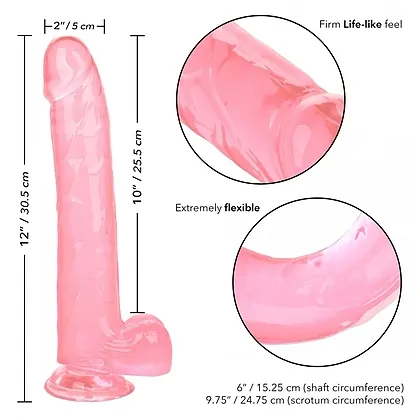 Dildo Queen Size Dong 30.5cm Roz