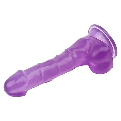 Dildo Realist 19.5cm Mov cu Ventuză Chisa Novelties