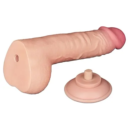 Dildo Realist LoveToy 24 cm TPE Dual Density Ventuză