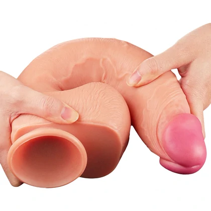 Dildo Realistic 30cm Dual Layered Platinum