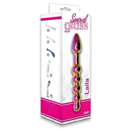 Dildo Sensual Glass Laila Multicolor