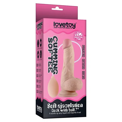 Dildo Soft Cu Ejaculare Și Testicule 20cm