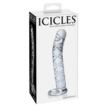 Dildo Sticlă Icicles No 60 Transparent