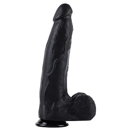 Dong XXL 32 cm Negru – Dildo Realist PVC cu Bază Largă