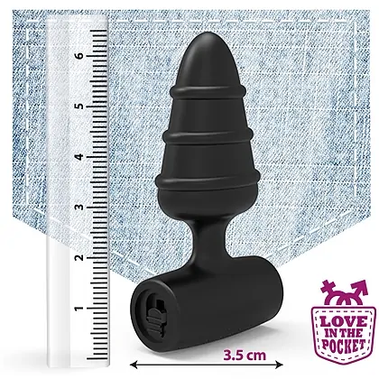 Dop Anal Cu Vibrații Love in the Pocket Negru