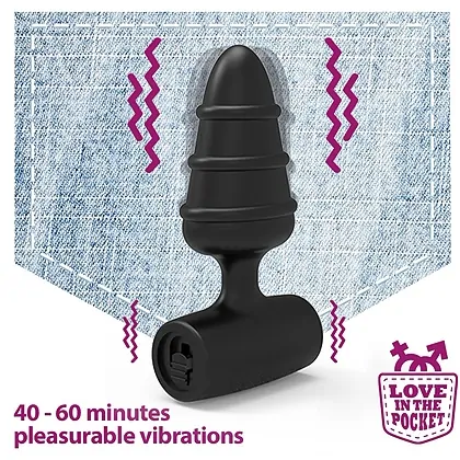 Dop Anal Cu Vibrații Love in the Pocket Negru
