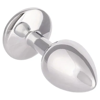 Dop Anal Jewel Mic cu Cristal Ametist, Elegant Argintiu