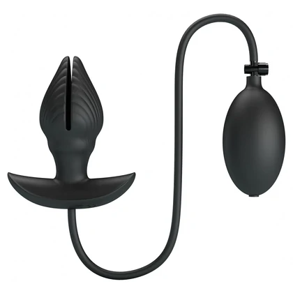 Dop Anal Vibrant 10 Moduri Reîncărcabil Umflare Reglabilă Negru
