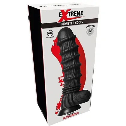 Dragon Monster 27cm — 9 Moduri, Reîncărcabil, Negru