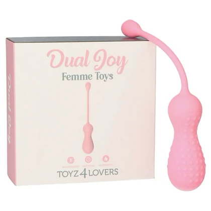 Dual Joy Stimulator Reîncărcabil cu Tijă Ergonomicã Roz