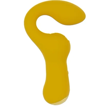 Dublu Vibrator curbat – 2 Motoare, 10 Moduri, Reîncărcabil Galben