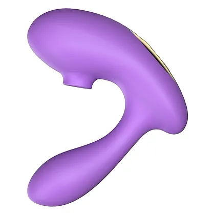 DuoVibe I Vibrator Air Punctul G Mov 9+9 Moduri, Reîncărcabil