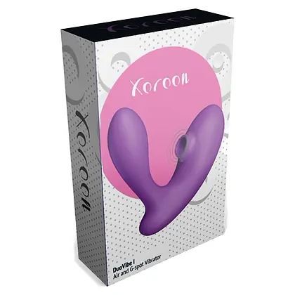 DuoVibe I Vibrator Air Punctul G Mov 9+9 Moduri, Reîncărcabil