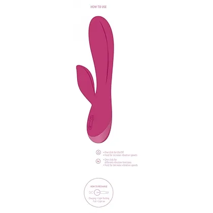 Endless Love Rabbit – Vibrator G-spot Roz, Reîncărcabil