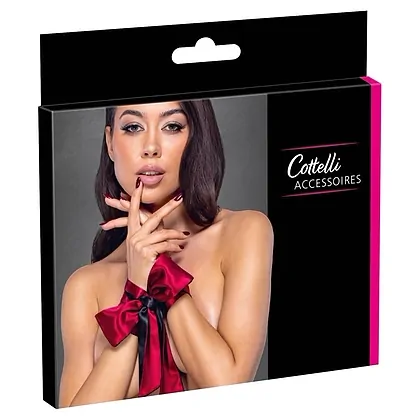 Eșarfă Bondage Satin Reversibilă 150x6 cm Roșu