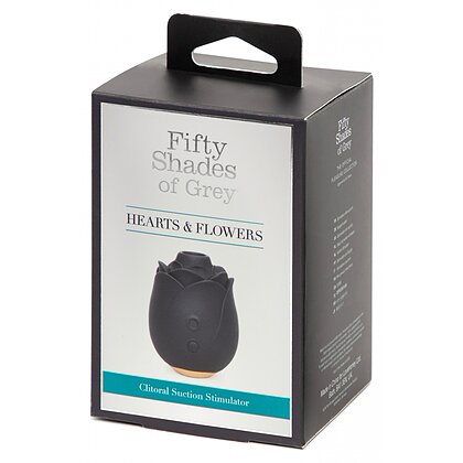 Fifty Shades Of Grey Hearts Flowers Stimulator 6 Viteze Negru