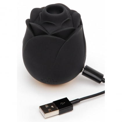 Fifty Shades Of Grey Hearts Flowers Stimulator 6 Viteze Negru