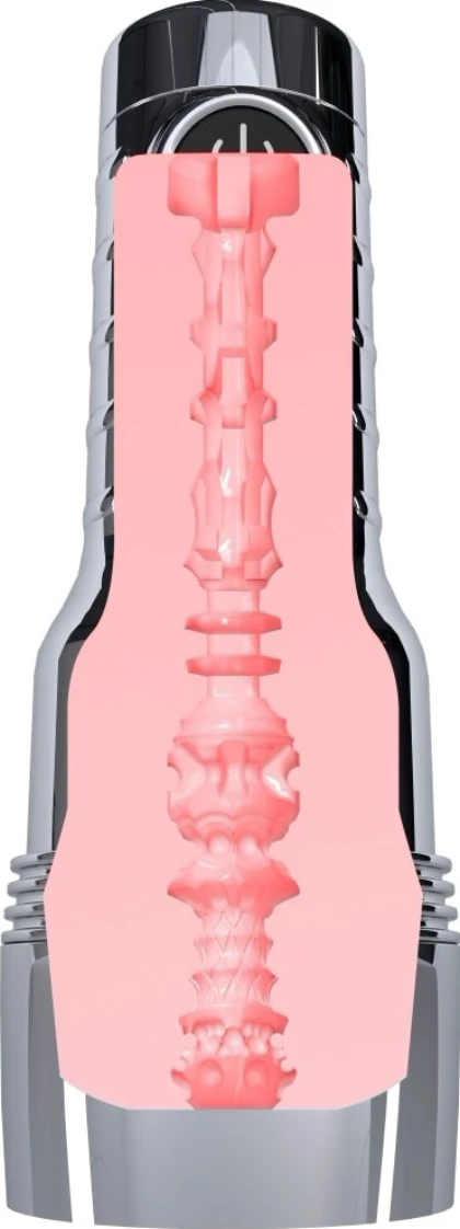 Fleshlight Quiver — Masturbator Vibrant, Reîncărcabil Argintiu