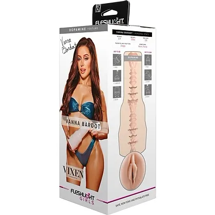 Fleshlight Vanna Bardot - Mufă Realistă, Compactă