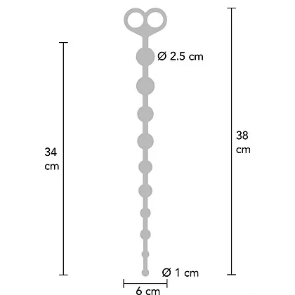 Flexible Anal Beads Negru