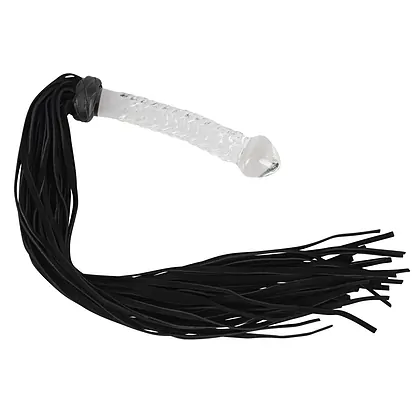 Flogger Glass 2 În 1 Bad Kitty Negru