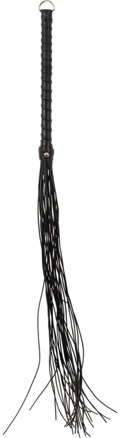 Flogger ZADO Din Piele 70 cm — Control Precis, Discret Negru