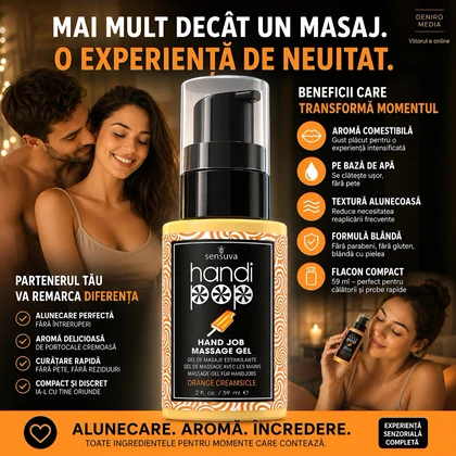 Gel Comestibil Sensuva HandiPop Portocale Cremă 59ml