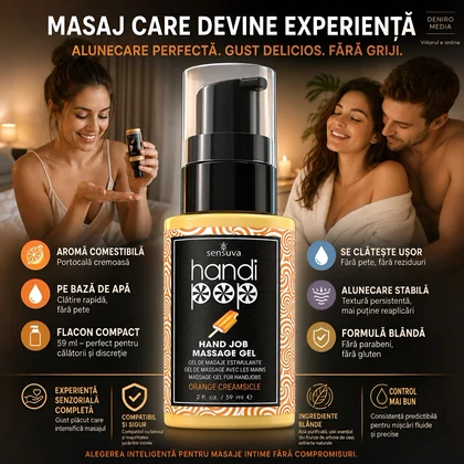 Gel Comestibil Sensuva HandiPop Portocale Cremă 59ml