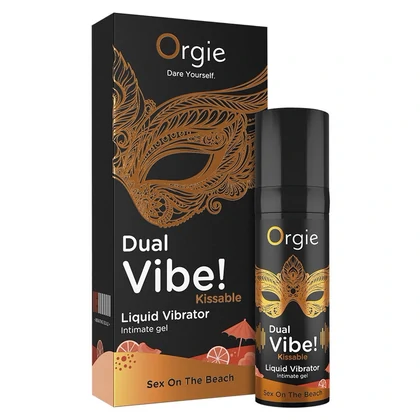 Gel Orgie Dual Vibe Vibrator Lichid Sex On The Beach 15 ml