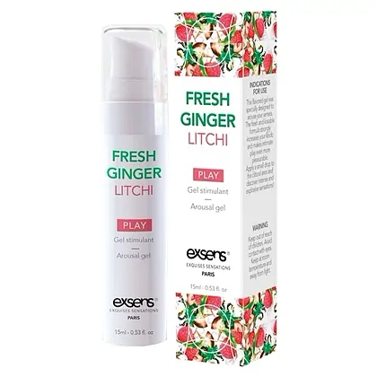 Gel Răcoritor Stimulent Ghimbir Litchi 15 ml Exsens