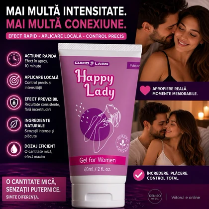 Gel Stimulator Pentru Femei Happy Lady 60ml
